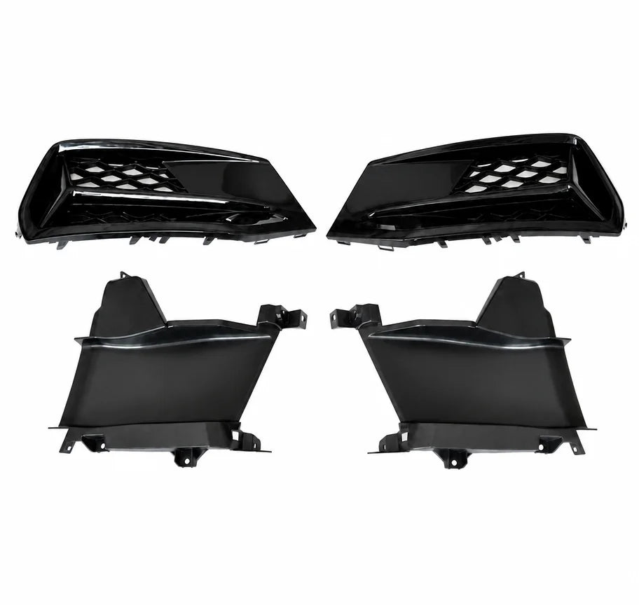 2019-2025 Audi A7 S7 C8 Fog Light Grille Kit without LED - White Background Product Display